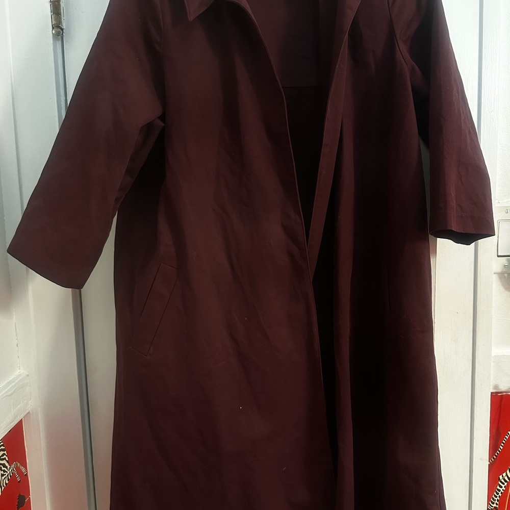 Elegant Burgundy Women's Coat